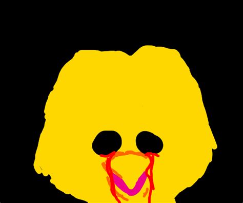 Big Bird Crying Blood Drawception