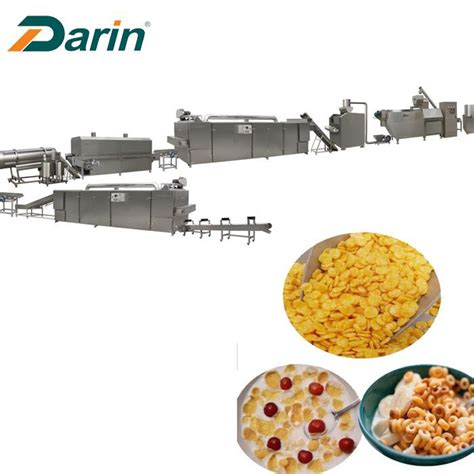 China Corn Flakes Breakfast Cereals Processing Production Line Crispy