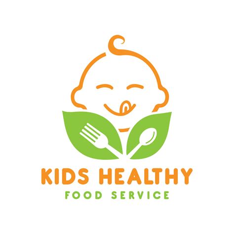 Kids Healthy Food logo creative modern simple design 35314771 Vector ...