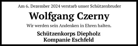 Traueranzeigen Von Wolfgang Czerny Trauer Kreiszeitung De