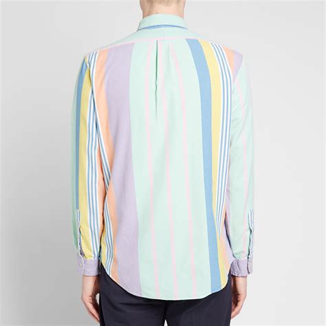 Polo Ralph Lauren Multi Stripe Oxford Shirt Pastel Multi End Uk