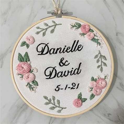 Custom Wedding Embroidery Etsy