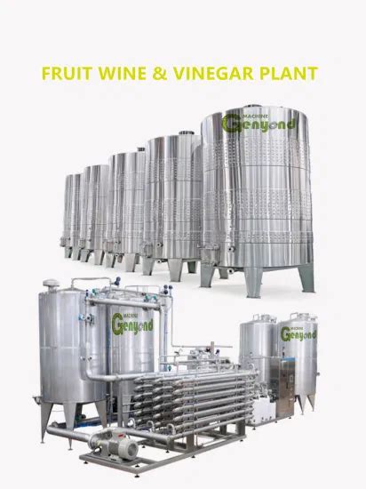 Factory Fruit Wine Date Vinegar Fermentation Equipment Processing Plant