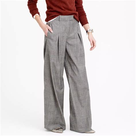 Plaid Wide Leg Pants Pi Pants