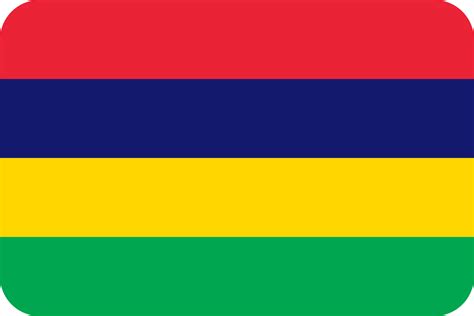 Mauritian Flag Of Mauritius Round Corners 29887984 PNG