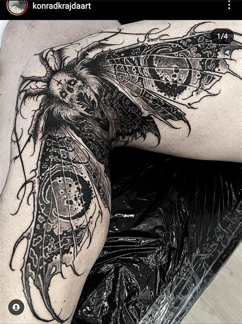 Sick Tattoo Moth Tattoo Tattoo Work Black Work Tattoo Demon Tattoo