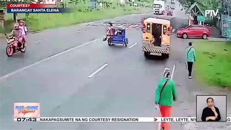 Salpukan Ng Tricycle At 10 Wheeler Truck Sa Orion Bataan Sapul Sa Cctv Isa Patay Sa Banggaan