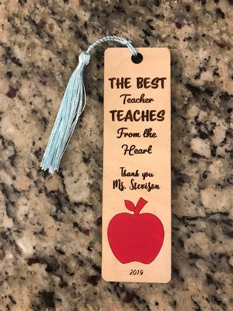 Teacher Appreciation Week Teacher Bookmark Personalized Etsy