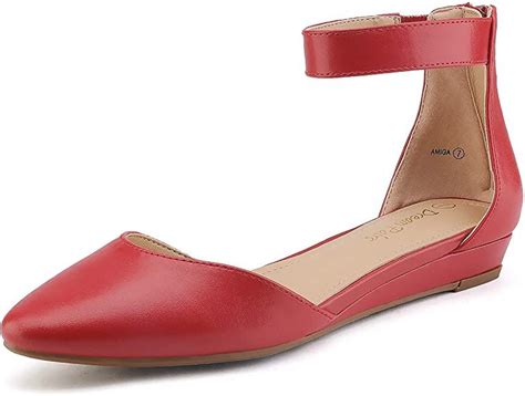 Nude Nubuck Low Wedge Ankle Strap Flats Size 9 M US