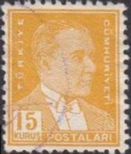 Stamp Kemal Atat Rk T Rkiye Turkey Postal Stamps Ataturk Mi Tr