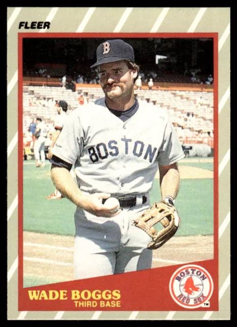 1989 CARTE DE Baseball Fleer SuperStars Wade Boggs Boston Red Sox 4