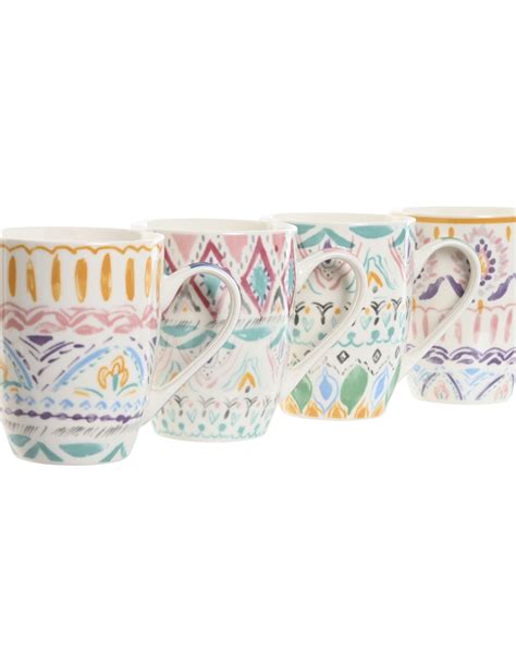 MUG PORCELANA 9X7 6X10 6 400ML BOHO 4 SURT