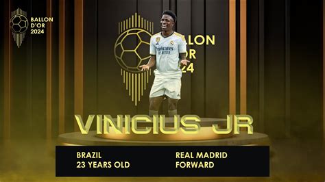 BALLON D OR 2024 VINICIUS JR IS BACK YouTube