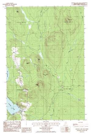 Portage Lake East Topographic Map Scale Maine