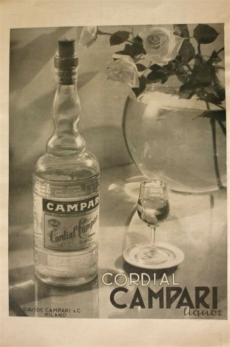 Cordial Campari Liquor 1942 Advertising 1 Page Milano 38x28 EBay