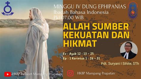 IBADAH STREAMING HKBP MAMPANG PRAPATAN PUKUL 07 00 WIB MINGGU 26