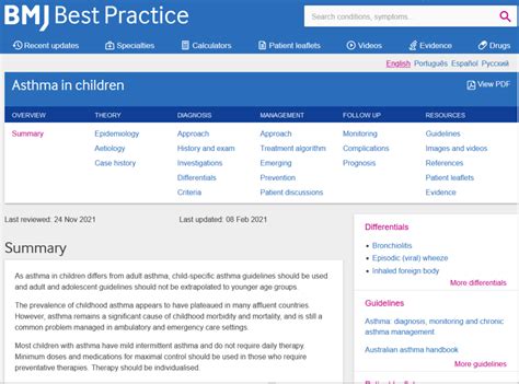 Bmj Best Practice For All Nhs Staff Library