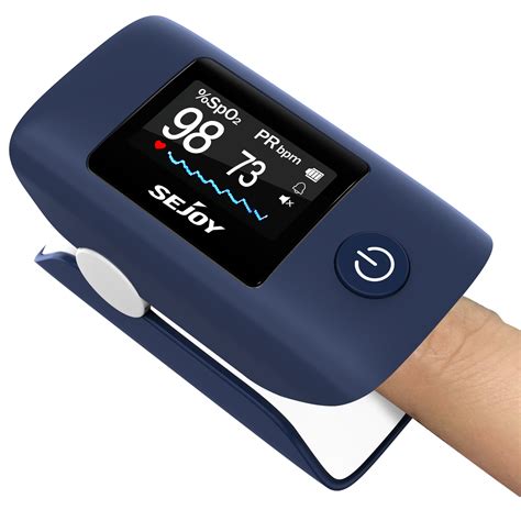 Sejoy Pulse Oximeter Fingertip With Sound Reminder Smart Blood Oxygen