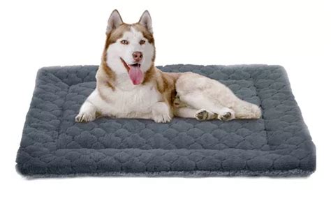 Tapete Para Cama De Perro Lavable Reversible Para Perros Color Gris