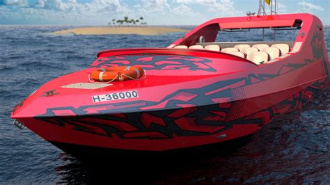 Speed Jet Boat 3d Model 89 3ds Blend C4d Fbx Max Ma Lxo Obj