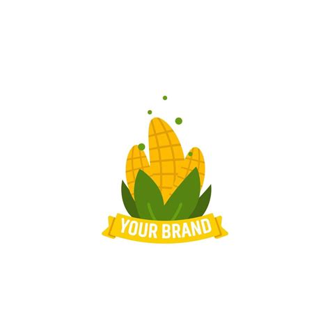 Three Corn Emblem Badge Logo Icon Illustration 11294364 Vector Art At