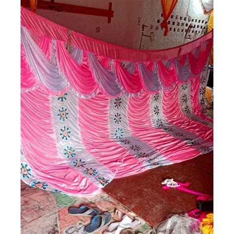 Printed Pink Base 130 Gsm Sidewall Wedding Curtain At Rs 1600 In Meerut