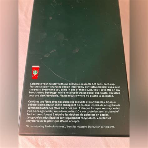 Starbucks Dining Starbucks Color Changing Reusable Hot Cups Limited Edition New Holiday