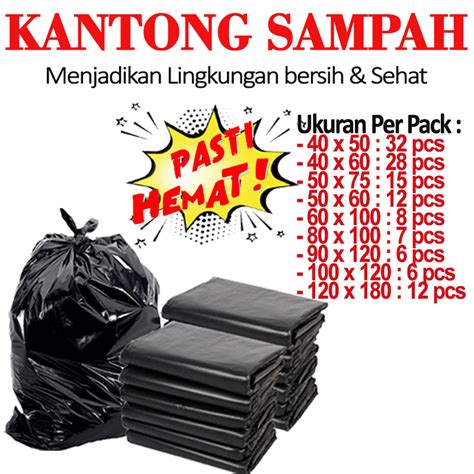 Jual Plastik Sampah Kantong Plastik Sampah Hitam Plastik Sampah