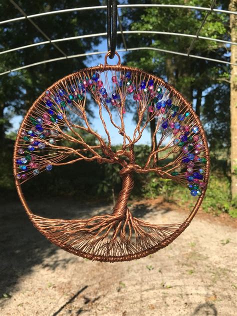 8 Inch Handmade Copper Wire Tree Of Life One Of A Kind Etsy