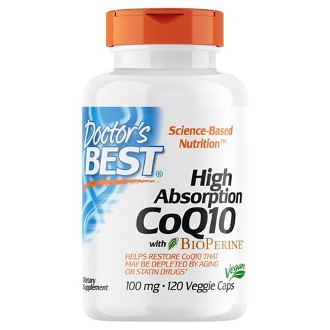 Doctors Best High Absorption CoQ10 With BioPerine 120 X 100mg Vegicaps