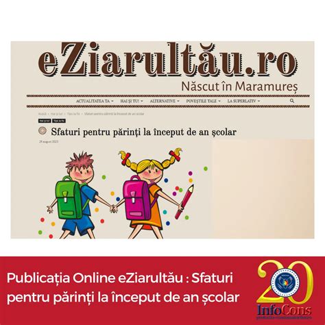 Publicația Online eZiarultău Sfaturi pentru părinți la început de an