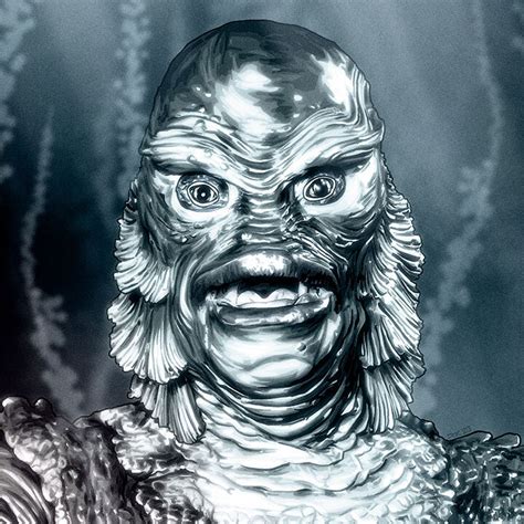 Universal Monsters Creature From The Black Lagoon Odyssey Art Art