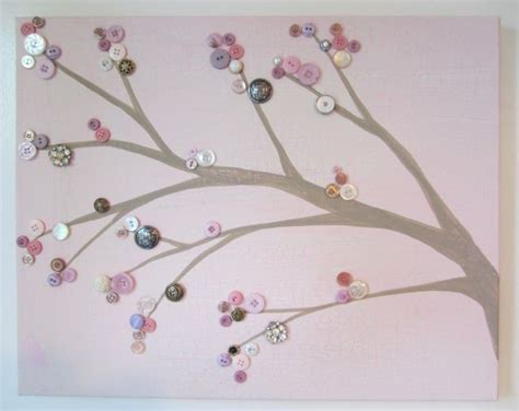 Those pesky buttons! (Antiqued button tree tutorial) | Button tree art, Button tree canvas ...