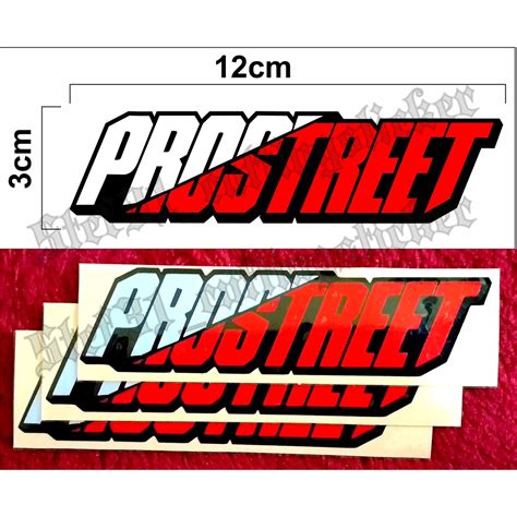 jual stiker cutting logo prostreet cutting sticker prostreet shopee