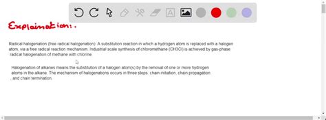 Solved I The Halogenation Of Alkanes Involves A Free Radical Process