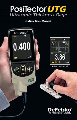 Positector Utg C Ultrasonic Thickness Gage Cpc Instrumentos