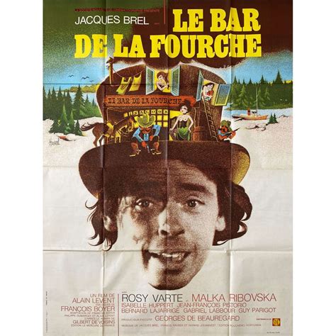 THE BAR AT THE CROSSING French Movie Poster 47x63 In 1972