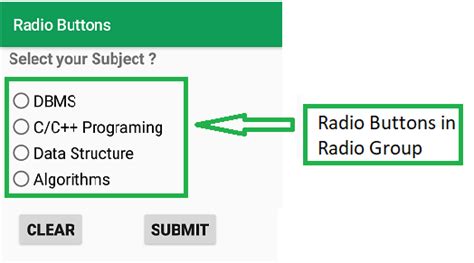 Use Radio Button In Android Thiết Lập Trạng Thái Checked True Mặc Định