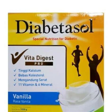 Jual 1Kg DIABETASOL Susu Vanilla VANILA 1KG Shopee Indonesia