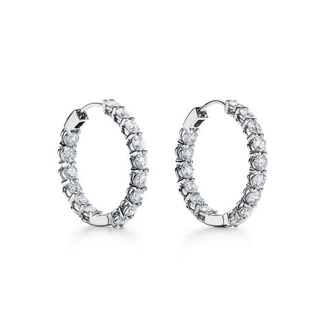 Tiffany T Hoop Earrings Silver Sunoptical Tw