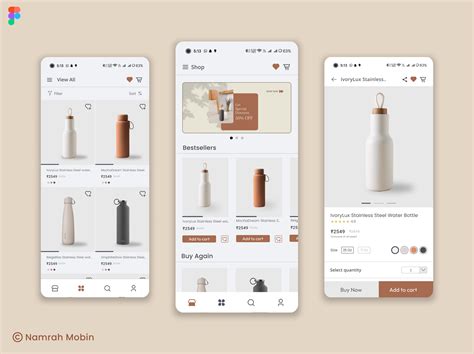 E-Commerce Mobile App by Namrah Mobin on Dribbble