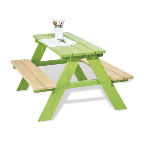 Table Pique Nique Nicki Verte 4pl Pinolino Acheter Sur Greenweez