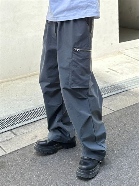 受注制Chikashitsu oversized long length cargo pants 3color OUR