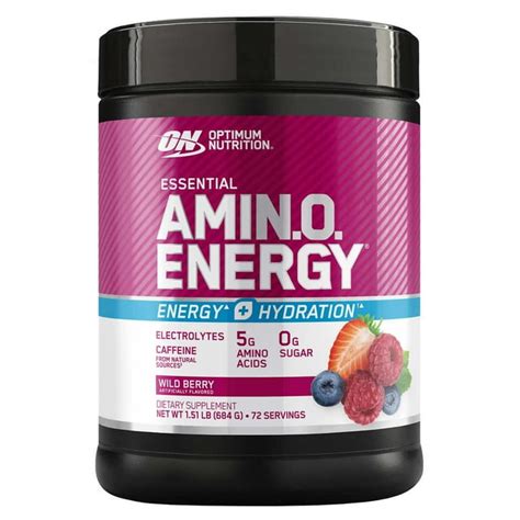Optimum Nutrition Essential Pre-workout Amino Energy + Electrolytes ...