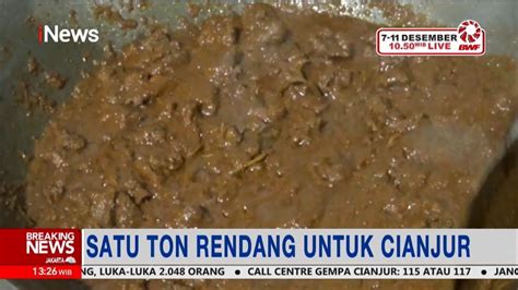 Pemprov Sumbar Akan Kirim Satu Ton Rendang Untuk Korban Cianjur