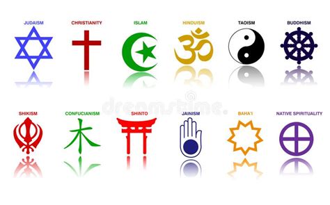 World Religion Symbols stock vector. Illustration of bahaism - 8129331