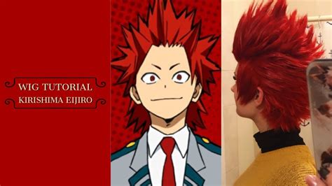 Kirishima Eijiro Wig Tutorial Boku No Hero Academia Youtube