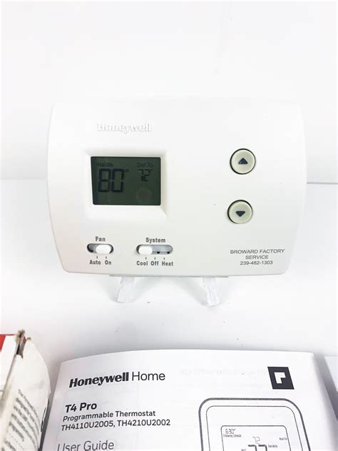 Honeywell T4 Pro Programmable Thermostat Th4110u2005 U Tested 85267514903 Ebay