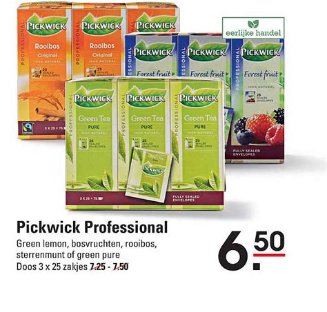 Pickwick Professional Aanbieding Bij De Kweker 1Folders Nl