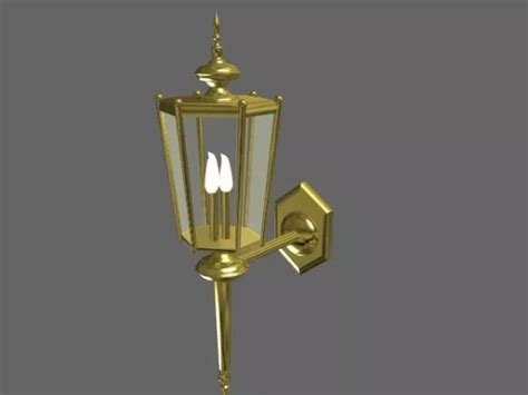 Vintage Torch Home Wall Lamp Design Free 3d Model Max Vray